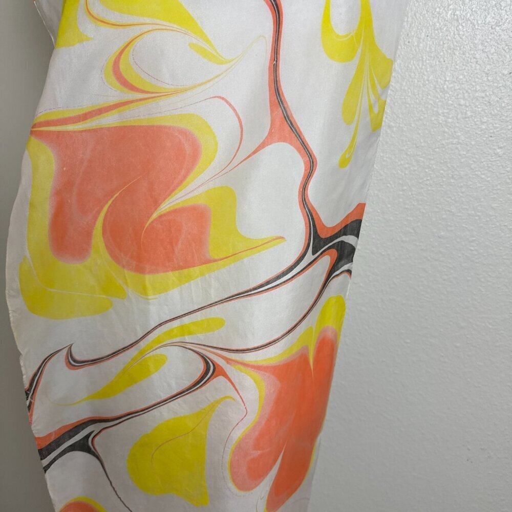 Silk Scarf  12" x 70" - Picture 3 of 6